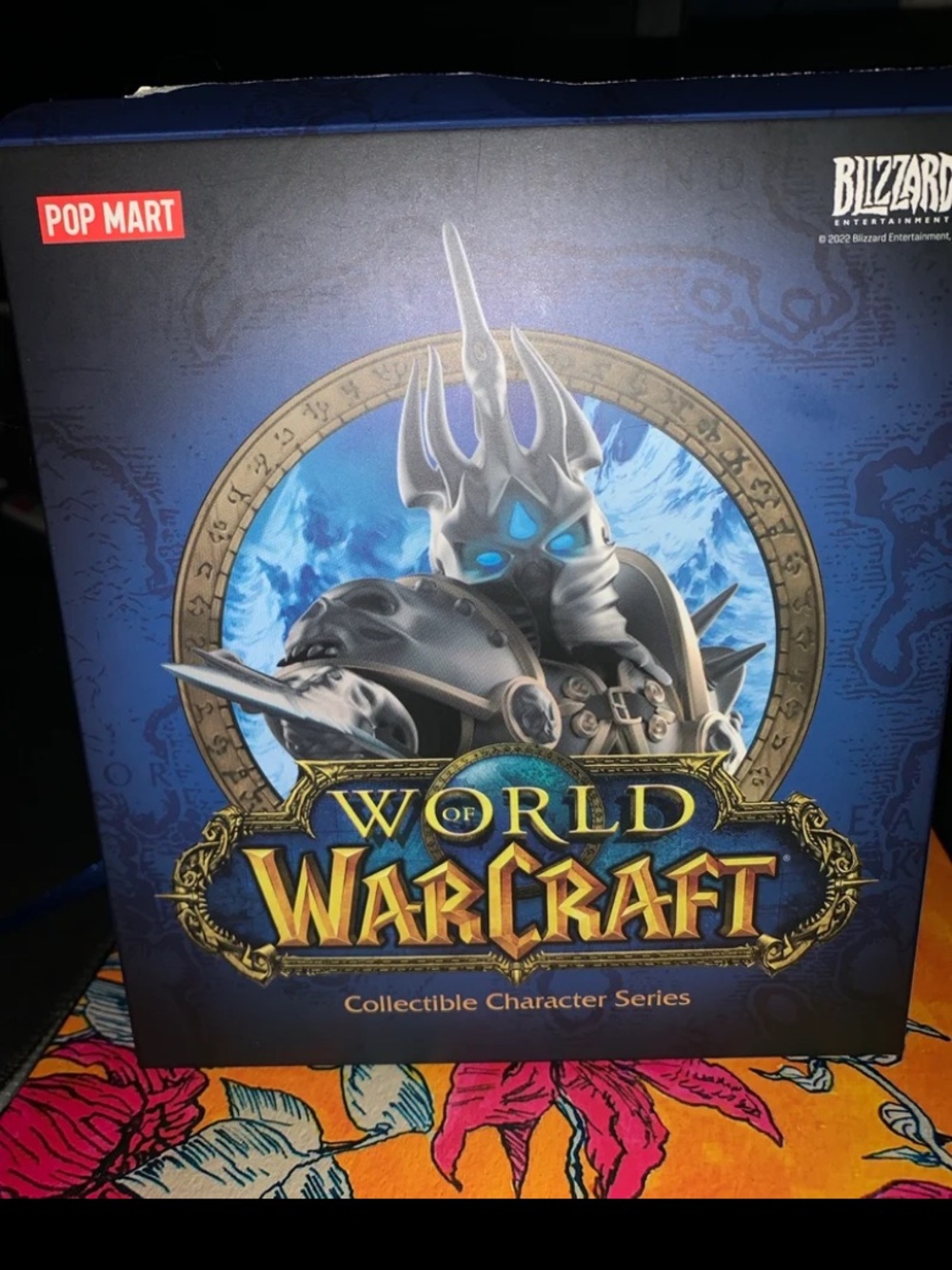 Pop Mart World of Warcraft Lich King Collectible Figure - Blue